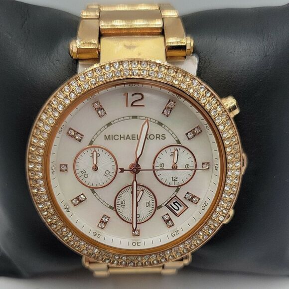 MICHAEL KORS Parker MK5491 Womens Stainless Steel Analog Dial Quartz Watch AM556 - Picture 1 of 11